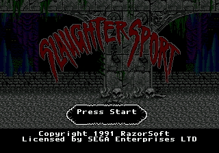 Slaughter Sport Title Screen